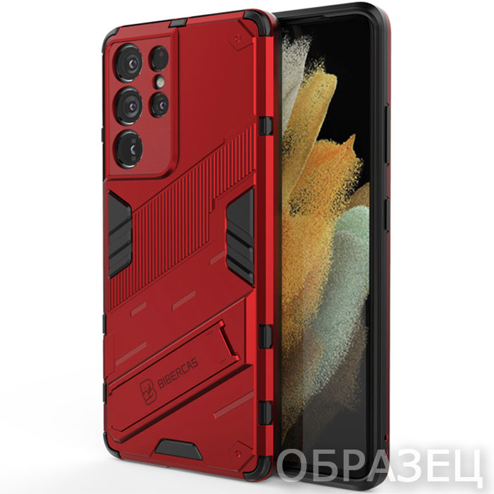 Samsung M13. Накладка, Bibercas, красный