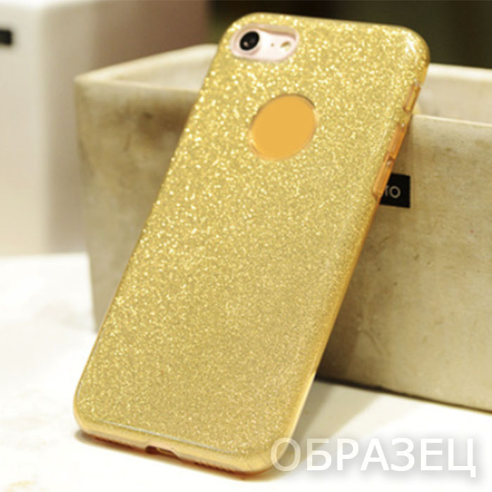 Xiaomi Redmi Note 12 5G/POCO X5. Накладка, силикон, пластик, блестки, золотой