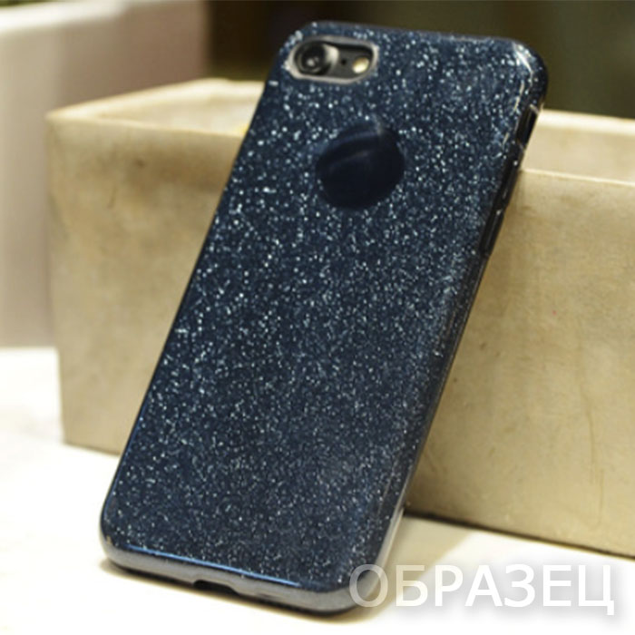 Xiaomi Redmi Note 12 5G/POCO X5. Накладка, силикон, пластик, блестки, черный
