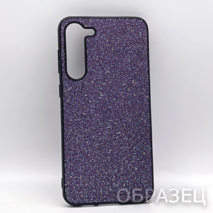 Samsung S23. Накладка, New SLD Shine, блестки, фиолетовый