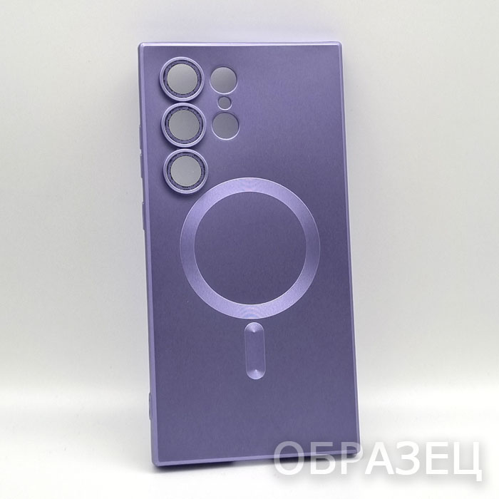 Samsung S23 Plus. Накладка, Full Colour Camera Mag, фиолетовый