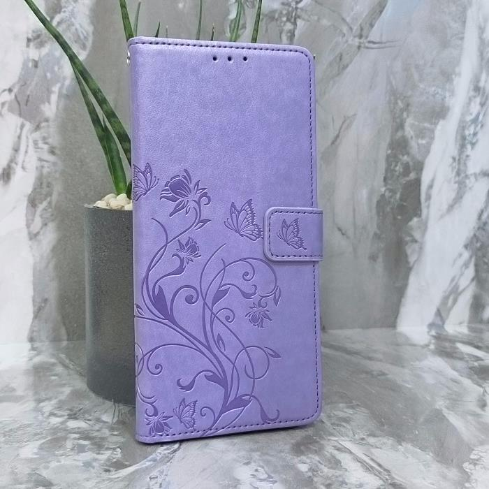 Huawei Honor X7d. Книжка, бабочка и цветы, фиолетовый