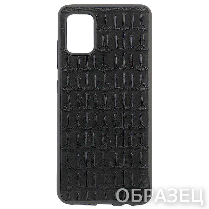 Huawei Honor X8a. Накладка, силикон, Crocodile Case, черный
