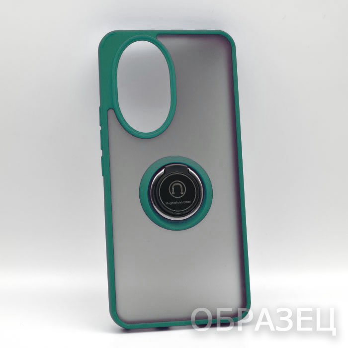 Tecno Spark 10/10C. Накладка, Rock Matte Ring, зеленый