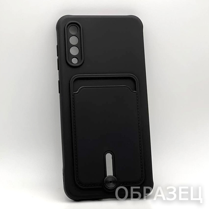 Tecno Spark 10/10C. Накладка, Soft Card Slide, черный