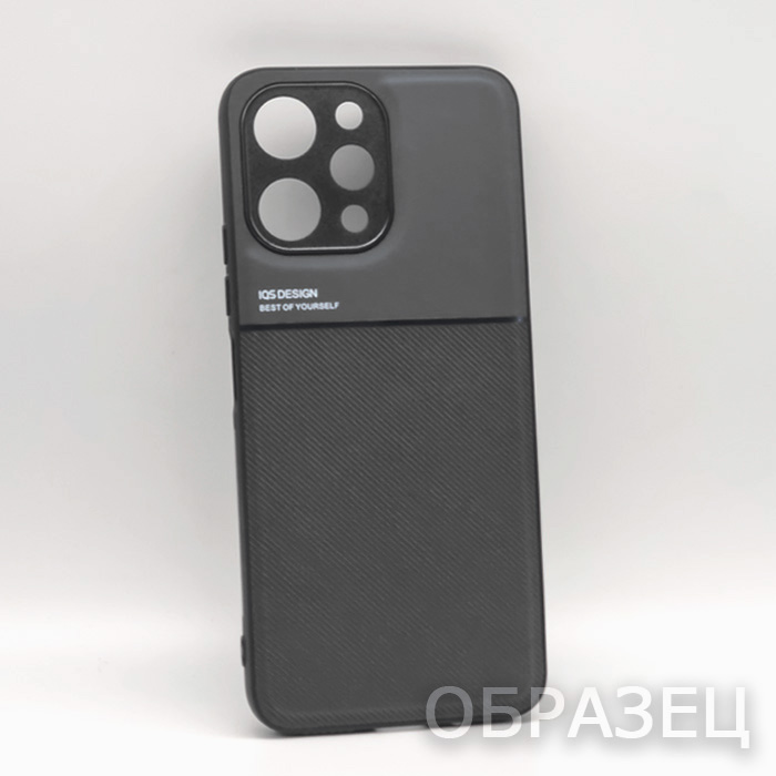 Xiaomi Redmi Note 12 4G. Накладка, IQS Soft, пластина для магнита, черный