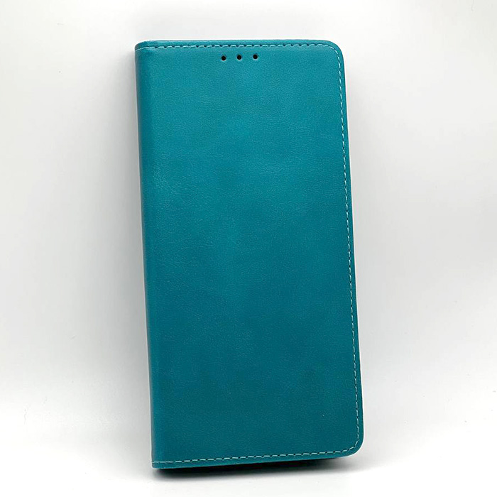 Infinix Smart 7 HD. Книжка, PU Leather, встроенный магнит, сине-зеленый
