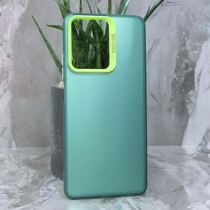 Infinix HOT 30. Накладка, So Cool, зеленый