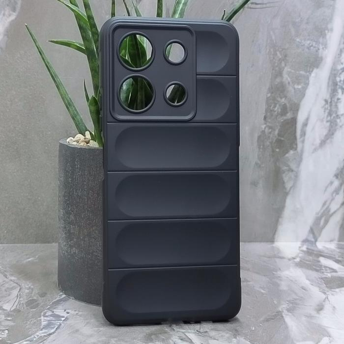 Infinix Note 30, Накладка, Puffy Armor, черный