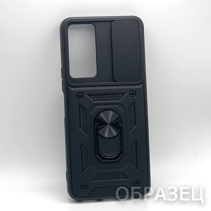 Infinix Note 30 Pro 4G, Накладка, Shield Ring Camera, черный