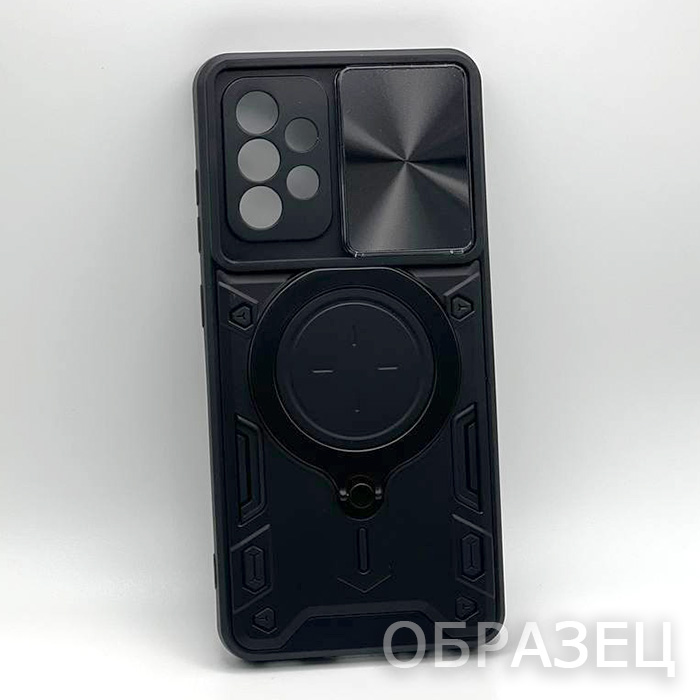 Samsung M54 5G. Накладка, Camera Slide Big Ring, черный