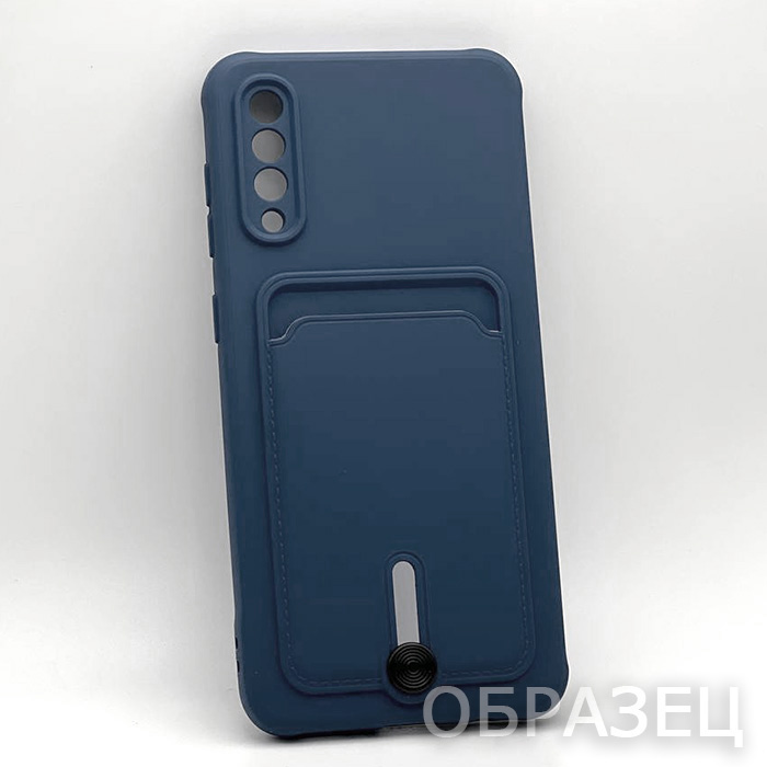 Xiaomi Redmi 12. Накладка, Soft Card Slide, темно-синий