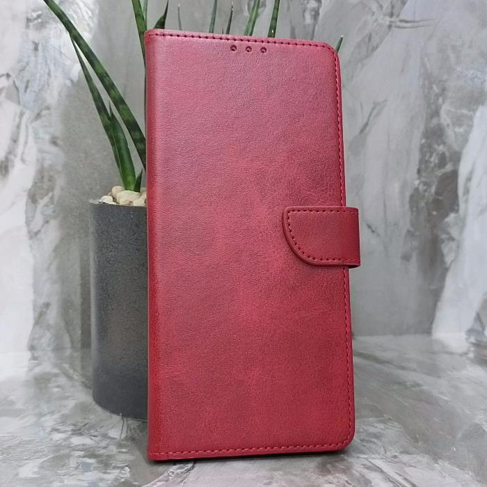 Huawei Nova Y91/Nova 14i. Книжка, Classic PU Leather, красный