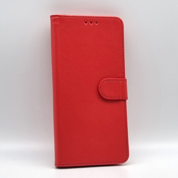 Realme C51/C53/Note 50. Книжка, Simple PU Leather, красный