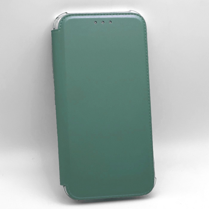 Samsung S23 FE. Книжка, Soft Touch TPU Armor, зеленый