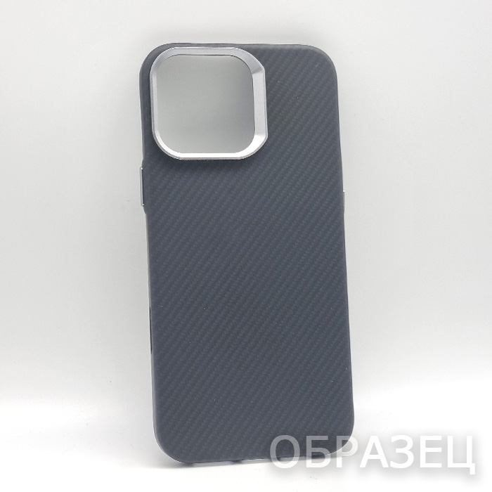 iPhone 15 Pro Max. Накладка, BST Slim Carbon Camera Edge Mag, черный