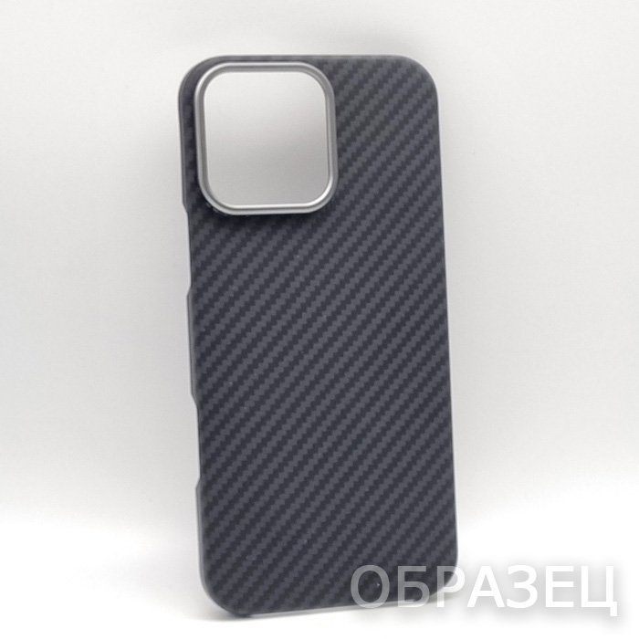 iPhone 15 Pro Max. Накладка, Cellis Kevlar Mag, черный