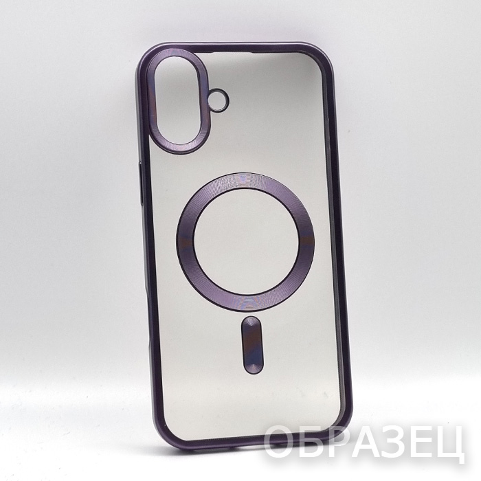 iPhone 15 Pro Max. Накладка, Simple Mag Titan, силикон, фиолетовый