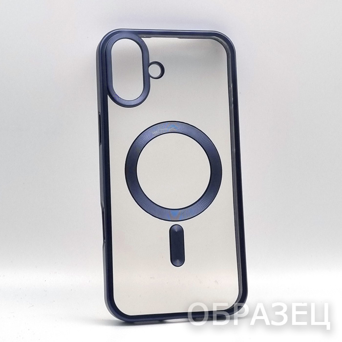 iPhone 15 Pro Max. Накладка, Simple Mag Titan, силикон, темно-синий