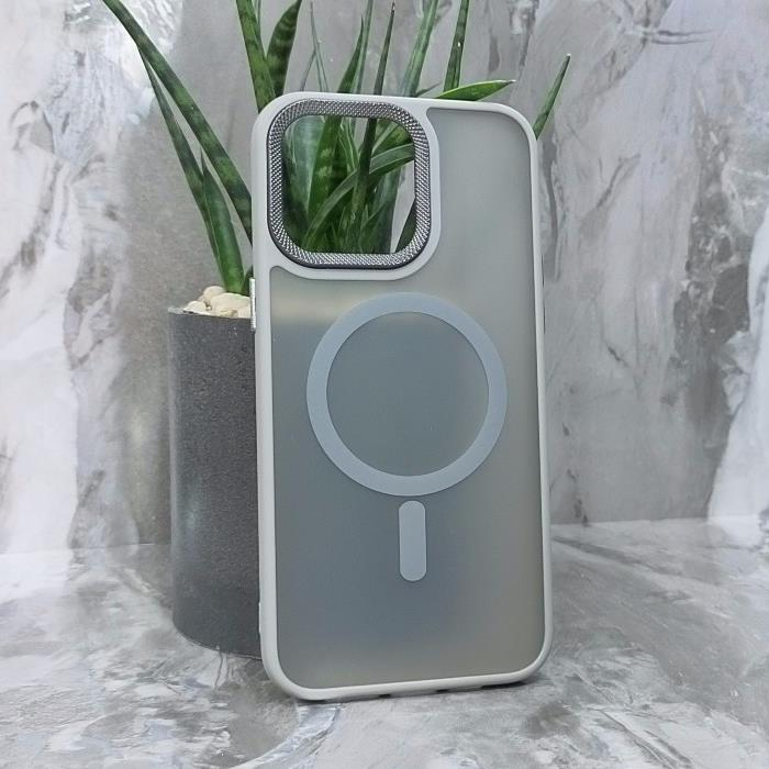 iPhone 15 Pro Max. Накладка, Simple Matte Mag, тип 2, серый
