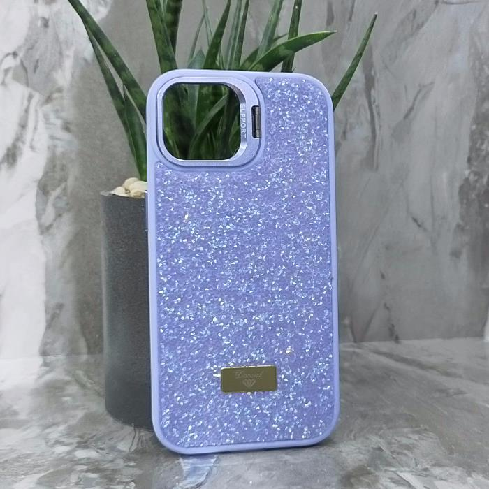 iPhone 15. Накладка, Support Camera Diamond, камера-подставка, сиреневый