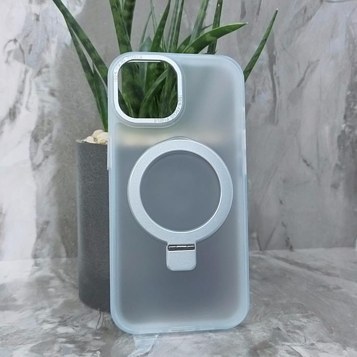iPhone 15. Накладка, Focus Matte Big Ring, белый