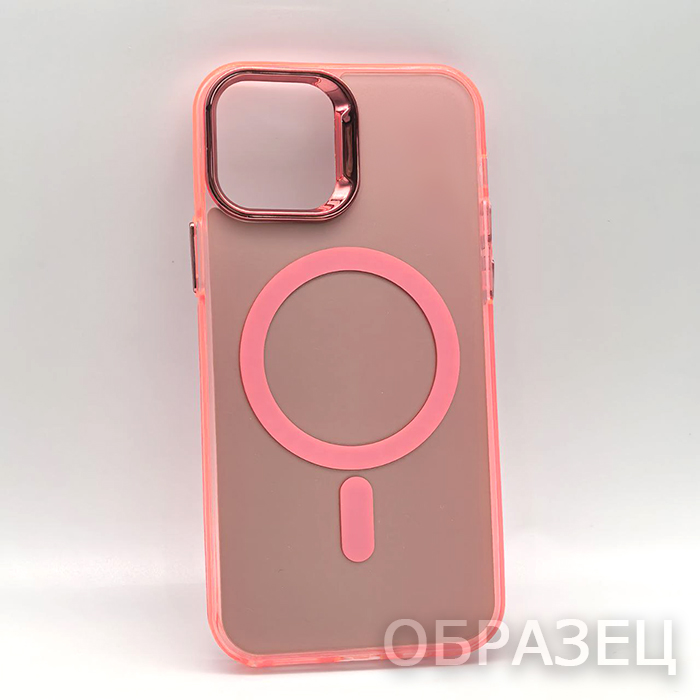 iPhone 15 Pro. Накладка, More Mag, розовый