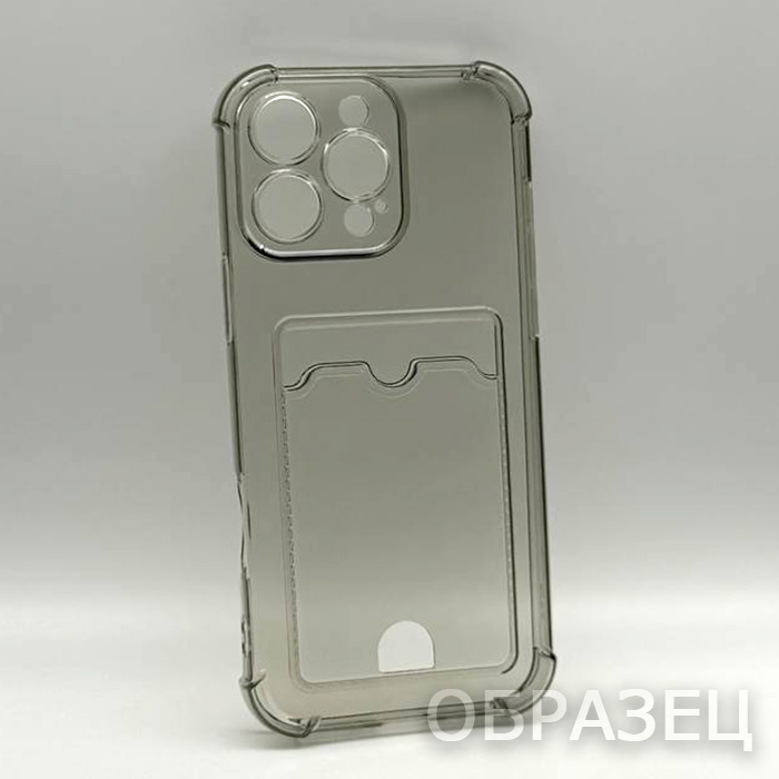 Xiaomi 14 Pro. Накладка, Armor Card New, темный прозрачный