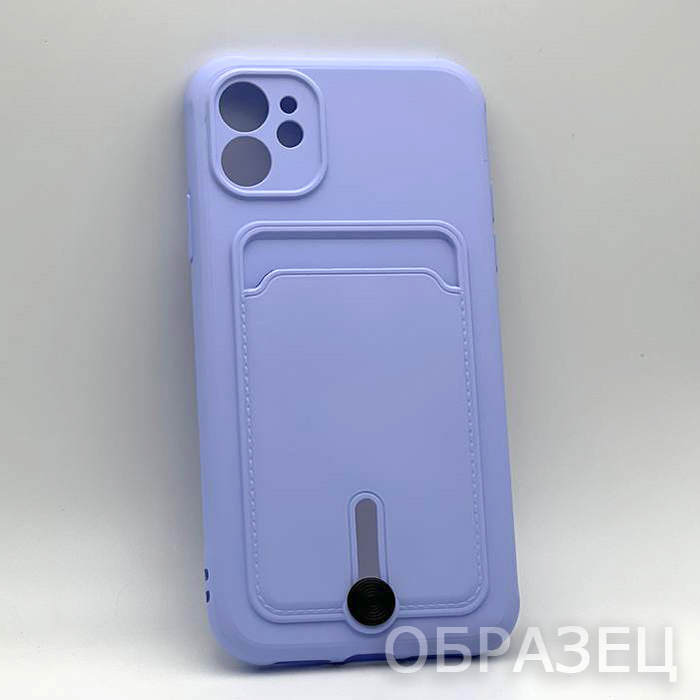 Xiaomi Redmi Note 13 4G. Накладка, Soft Card Slide, светло-сиреневый