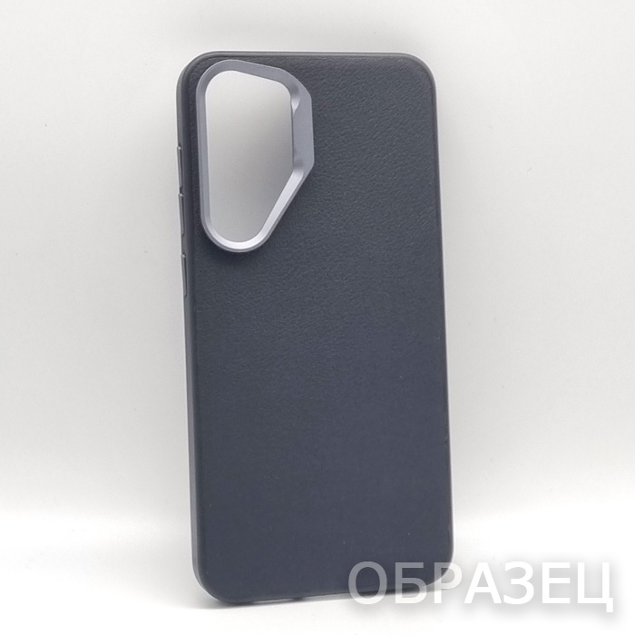Samsung S24 Plus. Накладка, Cellis Simple Leather Mag, черный