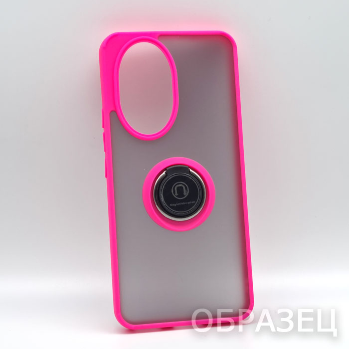 Samsung A05s. Накладка, Rock Matte Ring, ярко-розовый