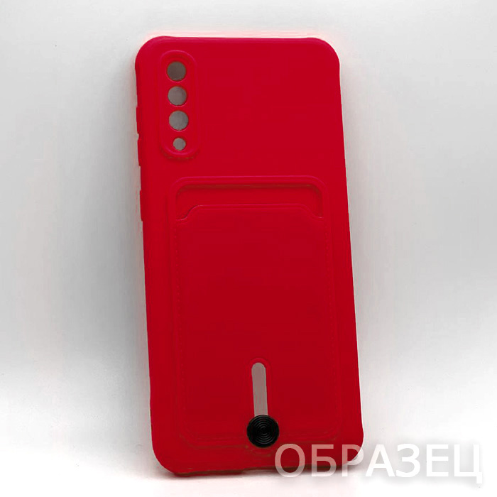 Samsung A05s. Накладка, Soft Card Slide, красный