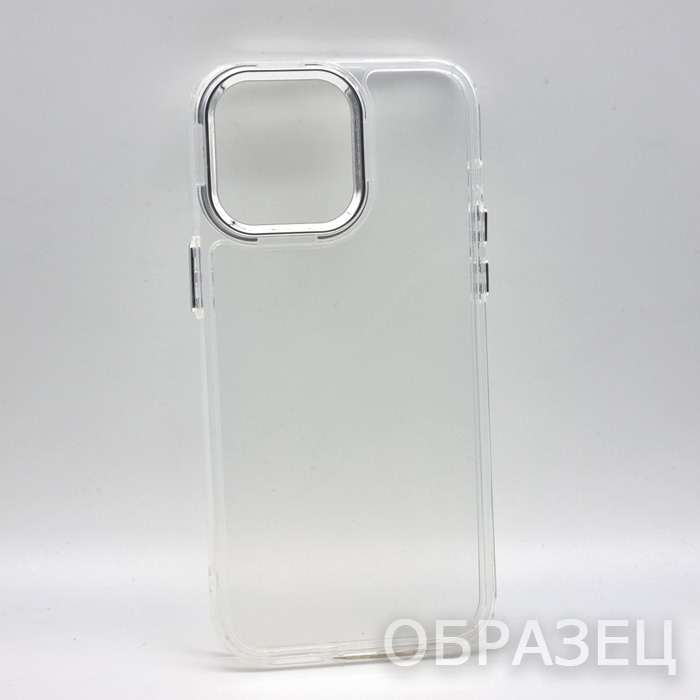 Samsung S24 Ultra. Накладка, силикон, Metal Camera Edge, прозрачный