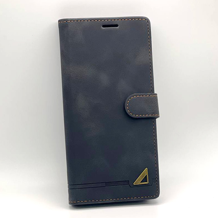 Samsung S24 Ultra. Книжка, GQ, хлястик с магнитом, черный