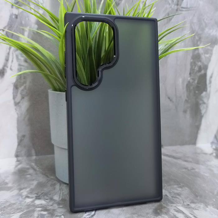 Samsung S24 Ultra. Накладка, BST Rock Matte Camera Edge, черный