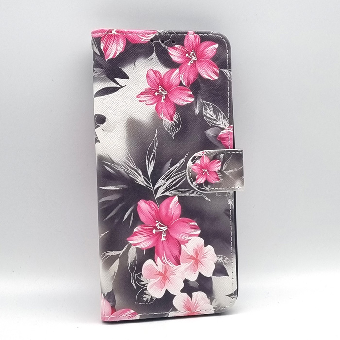 Tecno Spark 20/20C/Go 2024/Pop 8 = Infinix Smart 8. Книжка, Simple Print, цветы, серый фон