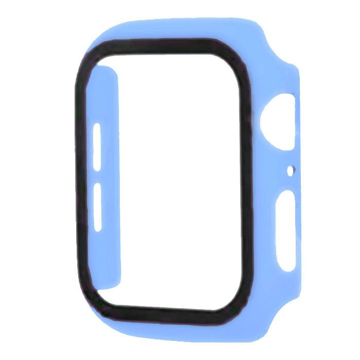 Apple Watch 41. Чехол + стекло, пластик, сиреневый