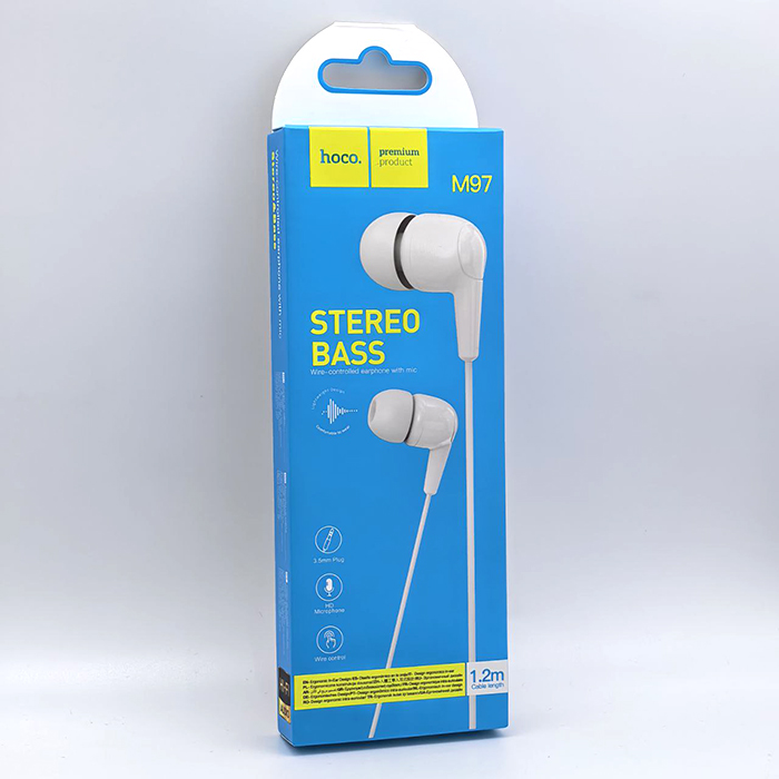 Наушники проводные Hoco M97 AUX, белый