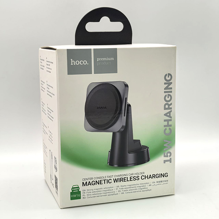 Держатель с беспроводной зарядкой Hoco HW16