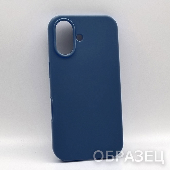 Samsung A25. Накладка, Silicone Cover, черно-синий