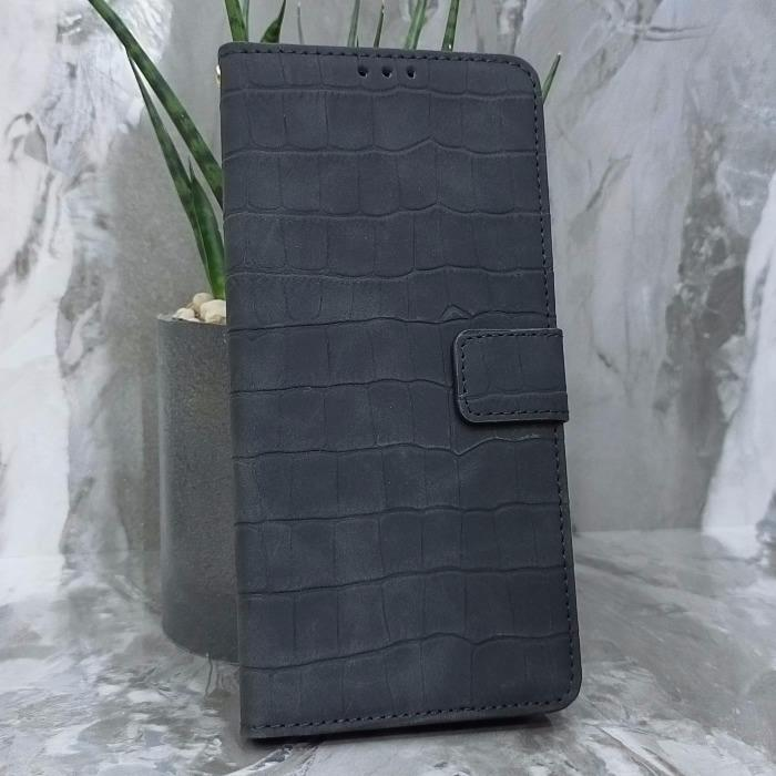 Xiaomi Redmi A3 4G/A3x/POCO C61 4G. Книжка, Classic Croc Leather, черный