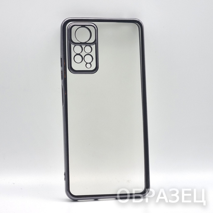 Tecno Camon 30 4G. Накладка, силикон, прозрачный, черные края