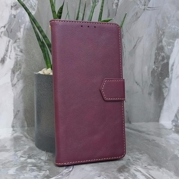 Huawei Honor 200 Lite. Книжка, Classic Simple Leather, бордовый