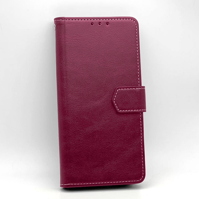 Tecno Spark 20 Pro. Книжка, Classic Simple Leather, бордовый