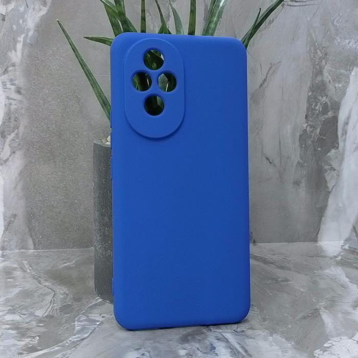 Huawei Honor 200. Накладка, Silicone Cover, синий