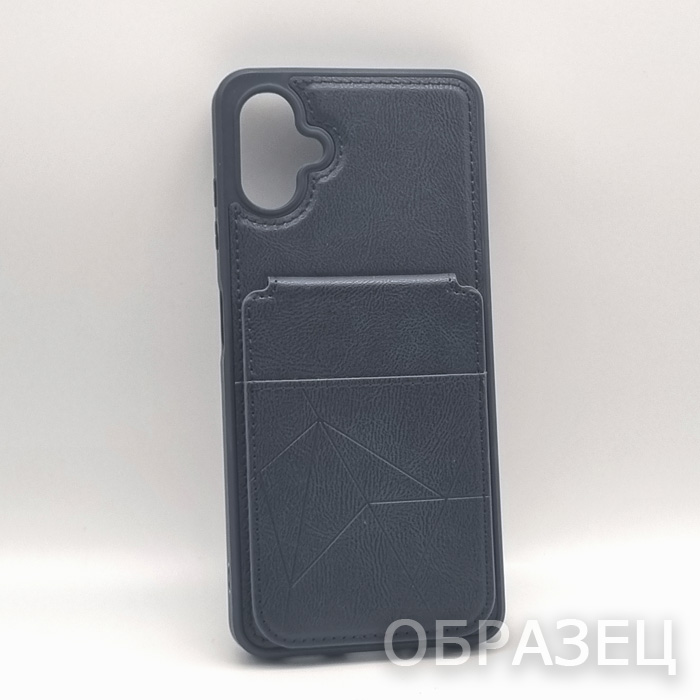 Xiaomi Redmi 13 (4G)/POCO M6 (4G). Накладка, PU Leather Card, визитница-подставка, черный