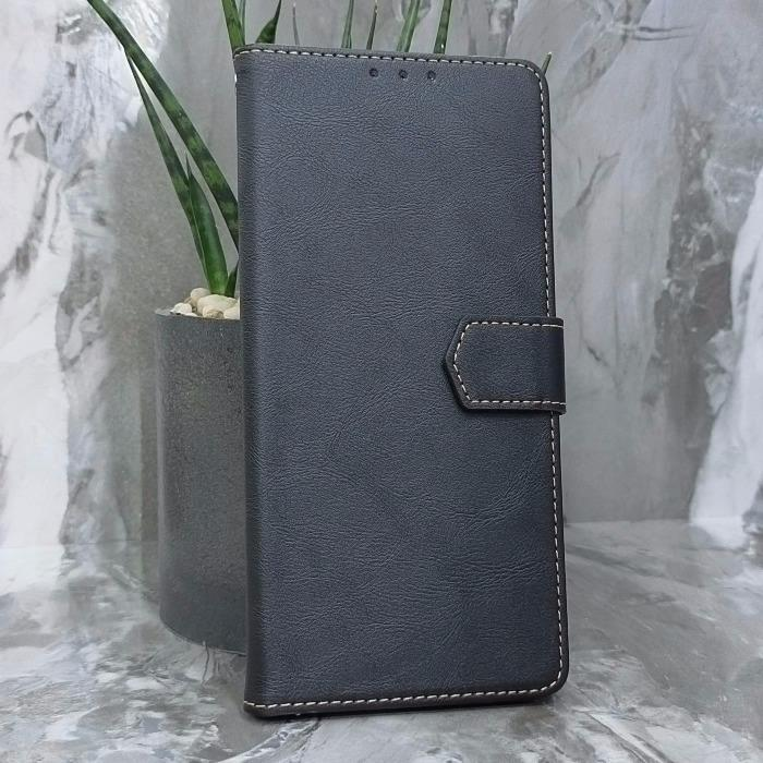 Realme C61/C63. Книжка, Classic Simple Leather, черный