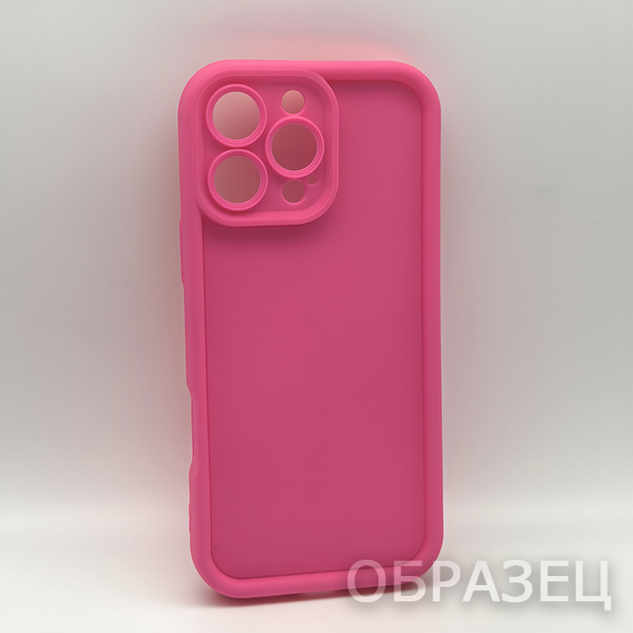 iPhone 16 Pro Max. Накладка, Puffy Edges, розовый