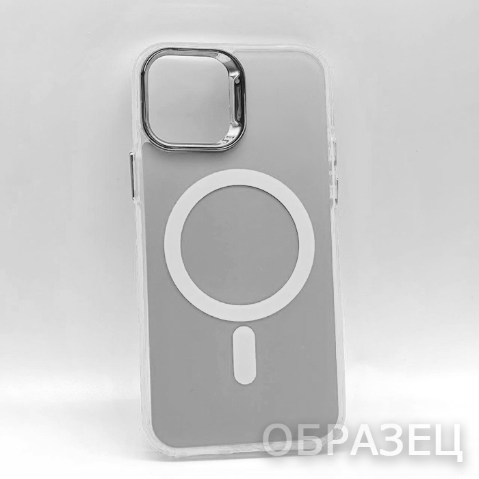 iPhone 16 Pro Max. Накладка, More Mag, серебристый