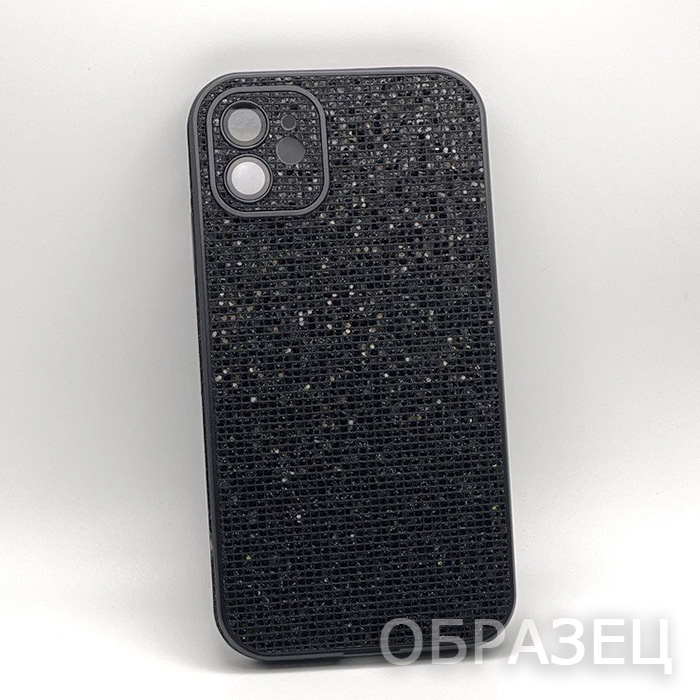 iPhone 16 Pro Max. Накладка, Sparkle Shine, черный